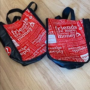 Two reusable Lululemon bags